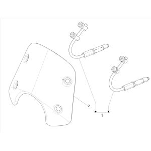Windschild Vespa GTS 300 HPE 4T 4V IE ABS E4 2019 (EMEA)