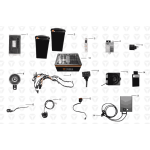 Wire harness assy/battery/charger Yadea Y1S