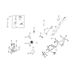 Wiring Harness Kymco Super8 Street 50i E4 Matt Black