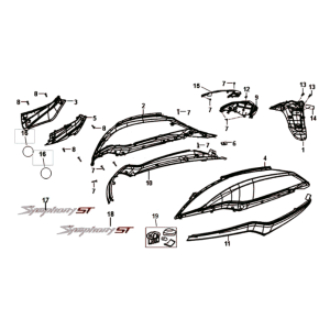 Sym Symphony ST 125I E4 White Plating (WH-006)