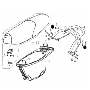 Saddle Buddy Bucket Generic Cracker black 2010 2-stroke