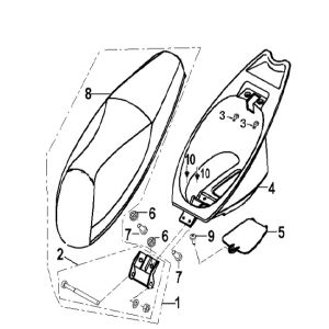 Saddle Buddybak Generic Xor stroke 2009 2-stroke