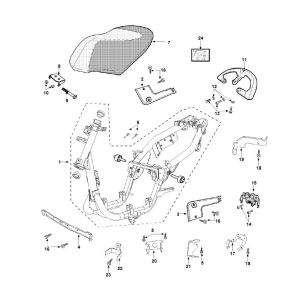 Saddle Frame Peugeot Vivacity 3 4-Stroke