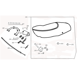 Saddle Buddy Seat AGM VX50s dark blue