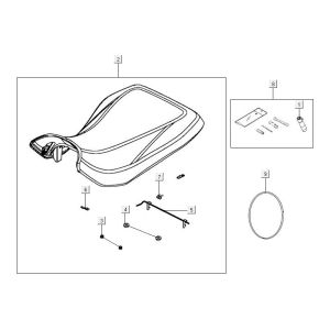 Saddle Kymco MXU 500