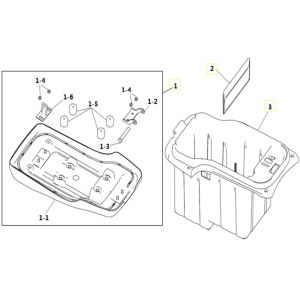 Saddle+battery box - Goccia GEV2000
