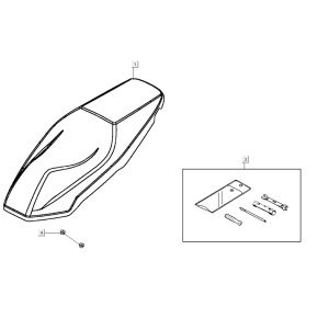 saddle AGILITY 16+ 4T 200i Matte Metallic Light Blue