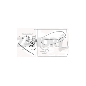 Saddle Santini Capri 125cc silver