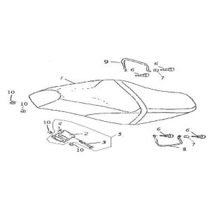 Saddle China GT white
