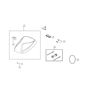 Saddle Kymco Agility Delivery 4-stroke euro4 black