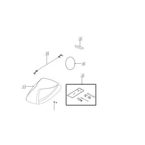 Saddle Kymco Carry 4-stroke injection euro4 gloss black