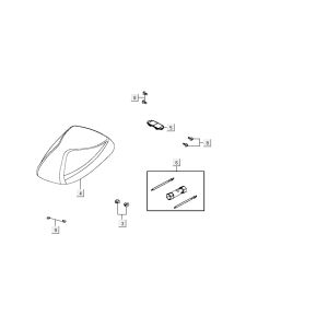 Saddle Kymco Carry 4-stroke white
