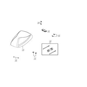 Saddle Kymco Delivery 4-stroke black