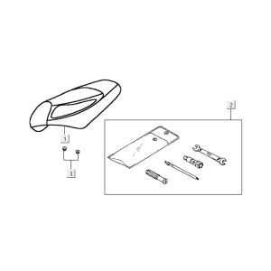 Saddle Kymco Vitality 2t ac red