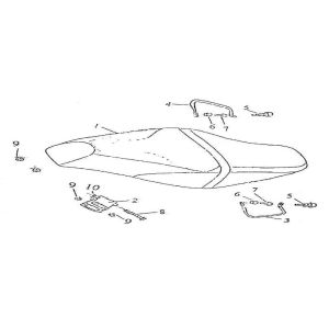 Saddle Neco Borsalino 125cc