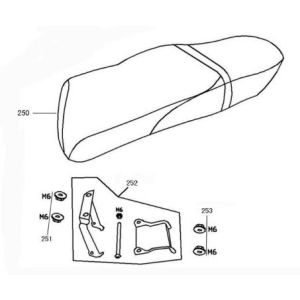 Saddle Neco Borsalino Oro black