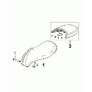 Zadel Peugeot Django Vitamin Orange P8