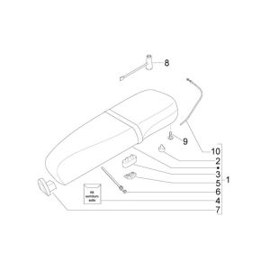 Saddle Vespa Lx 25km 4-stroke 2-valve beige