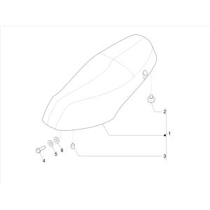Piaggo Zip 4-stroke saddle (euro5 injection IGET)