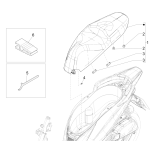 Seat/Seat Piaggio Medley 150 4T IE ABS E4 2016-2020 (EMEA)