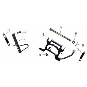 Side Center Stand Neco Borsalino anthracite