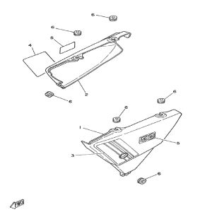 Zijkappen Yamaha DT-50 MX