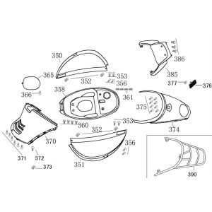 Side cover-Drager Edwards Tomorrow Riva II black