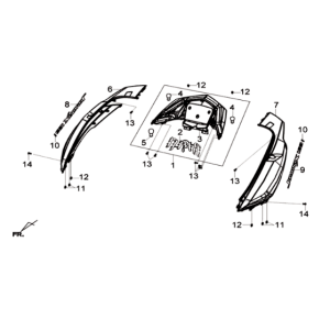 Sym Joymax 125I ABS Silver Plating (S-7S)