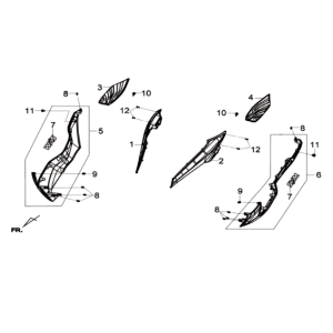Plating 2 Sym Joymax 125I ABS Silver (S-7S)