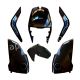 Super Soco Cux glossy black body/fairing kit 6 pcs