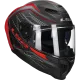 Full face helmet LS2 Dragon Carbon Subic FF807 matt red