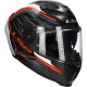 Full face helmet LS2 Dragon Carbon Subic FF807 white / blue / red