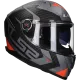 Full face helmet LS2 Vector II Splitter FF811 matt titanium / red