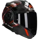 Flip over helmet LS2 Advant X Carbon Future II FF901 red