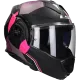 Flip over helmet LS2 Advant X Ultra FF901 matt black / pink