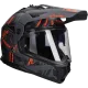 Adventure helmet LS2 Pioneer II Crazy MX702 matt black / red