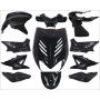 Yamaha Aerox/MBK Nitro <-2012 metallic black DMP body/fairing kit 11 pcs