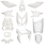 Fairing Kit Yamaha Aerox / MBK Nitro White (up to 2013) 12-piece Mezoly