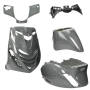 Body/fairing kit SP look Piaggio Zip Audi nardo grey 5 pcs