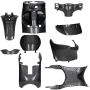 Piaggio Zip 2000 black body/fairing kit 9 pcs