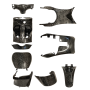 Piaggio Zip 2000 black body/fairing kit 9 pcs