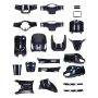 Body/fairing kit AGM VX50/VX50S/Riva/Riva Sport/China LX/S glossy dark blue 19 pcs