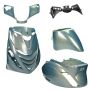 Fairing kit SP look Piaggio Zip blue grey gold metallic 5-piece
