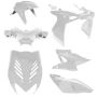 Body / fairing kit Yamaha Aerox / MBK Nitro  <-2012 metallic white 8 pcs
