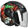 Open face helmet LS2 Airflow II Happy Dreams OF616 black
