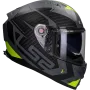 Full face helmet LS2 Vector II Splitter FF811 matt titanium / fluor yellow