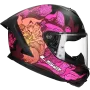 Full face helmet LS2 Rapid III Poppies II FF820 matt black / pink