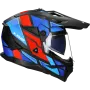 Adventure helmet LS2 Pioneer II Block MX702 black / red / blue