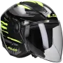 Open face helmet LS2 Airflow II Brush OF616 black / yellow
