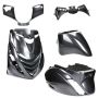 Body / fairing kit SP look Piaggio Zip psychedelic black 5 pcs